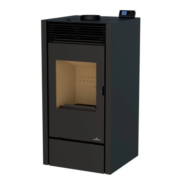 Poêle mixte hybride ventilé bois granules – BRONPI Hybrid 10 kW – Image 3
