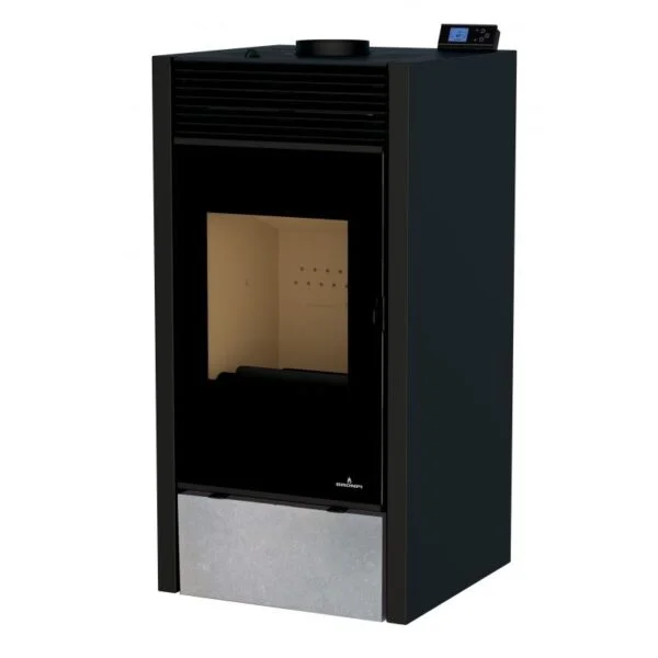 Poêle mixte hybride ventilé bois granules – BRONPI Hybrid 10 kW – Image 8