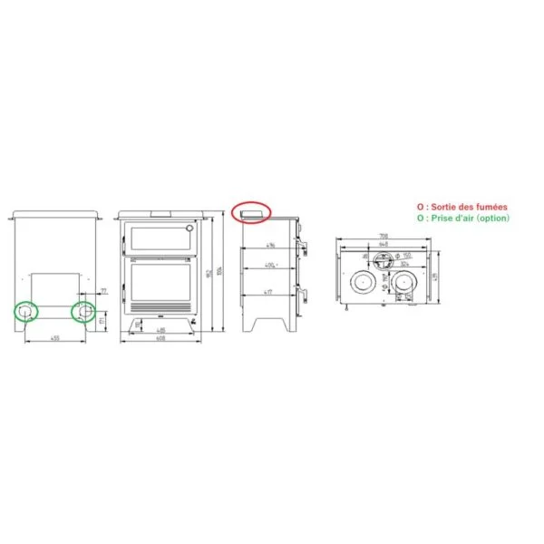 Cuisinière à bois avec four – FIREMATIC Montana 9.5 kW – Image 5