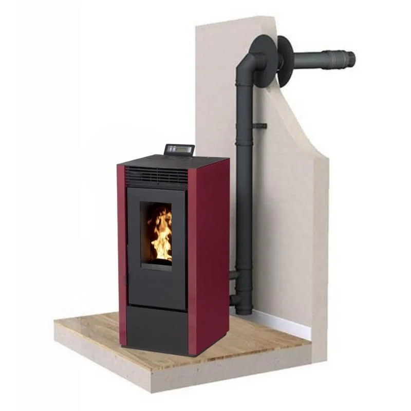 PACK : Poêle à granules étanche + Kit ventouse – INTERSTOVES Marina 14 kW