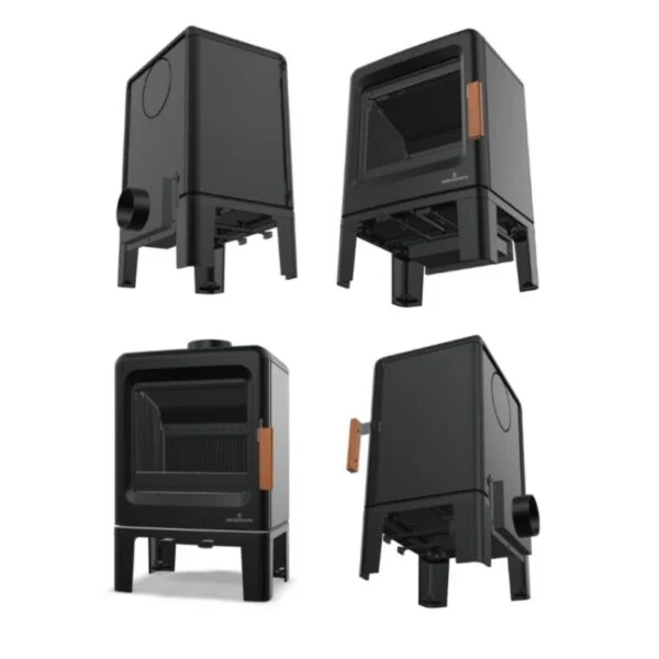 Poêle à bois BRONPI Lira étanche en fonte – 5 kW – Image 2