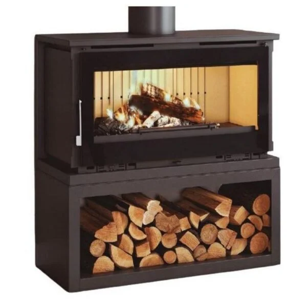 Poêle à bois raccordable avec bûcher – FIREMATIC Toronto – S 12.6 kW – Image 4