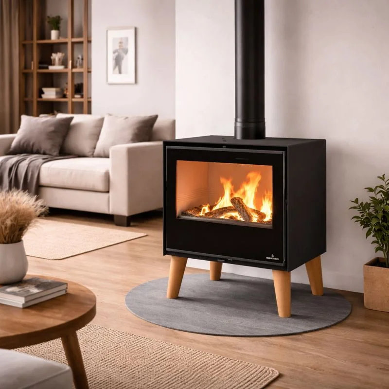 Poêle à bois sur pieds – BRONPI Arus 9.5 kW – Image 2
