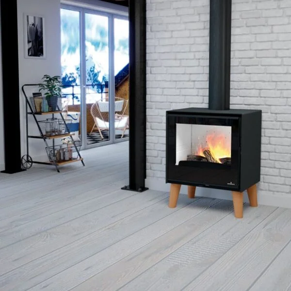 Poêle à bois sur pieds – BRONPI Arus 9.5 kW